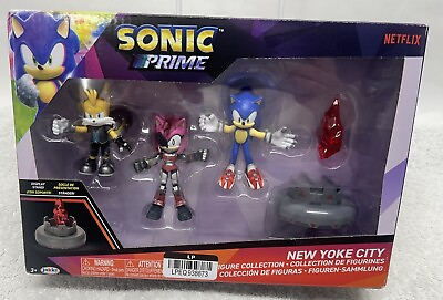 #ad Jakks Pacific Sonic Prime New Yoke City Figure Collection Netflix 4quot; New $16.19