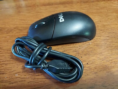 #ad Dell Black 3 Button M UKDEL3 Wired USB Mechanical Scroll Mouse m 4 $3.47