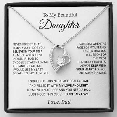 #ad To My Daughter Necklace Daughter Father Necklace Daughter Gift From Dad $34.99