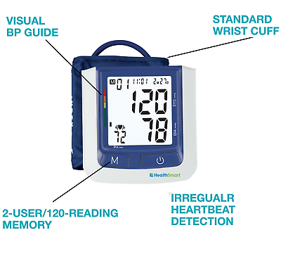 #ad Health Smart Blood Pressure Monitor 120 readings amp; Bilingual Talking Premium $45.90