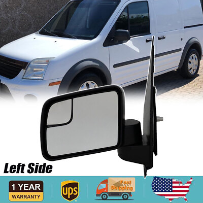 #ad Driver Left Side Door Mirror For Ford Transit Connect 2011 2013 Manual Fold $97.68