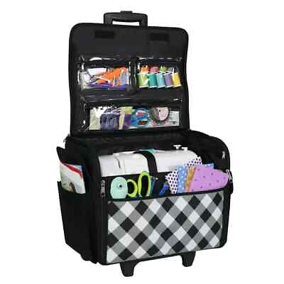 #ad Everything Mary Rolling Sewing Machine Storage and Transport Tote 75D Polyester $33.98