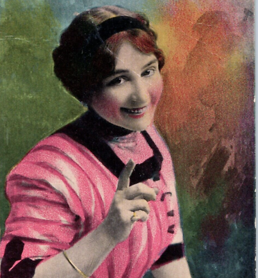 #ad Don#x27;t Forget Friday Night Pretty Young Lady Postcard Vintage 1912 Antique $9.95