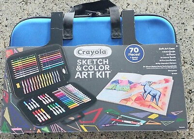 #ad Crayola Sketch and Art Kit 70 Pieces and Case $24.99