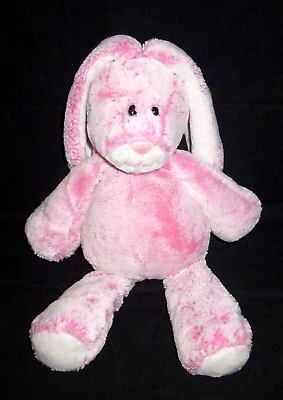 #ad 14quot; Mary Meyer Zinnia Pink Bunny Marshmallow Zoo Frosted Plush Stuffed Animal $29.95
