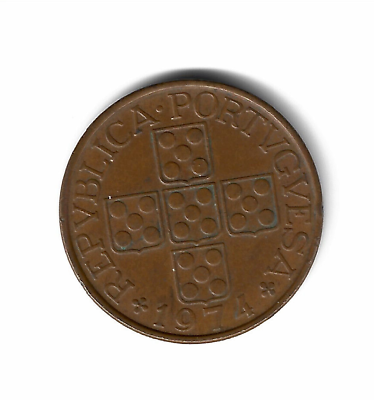 #ad World Coins Portugal 1 Escudo 1974 Coin KM# 597 $3.25