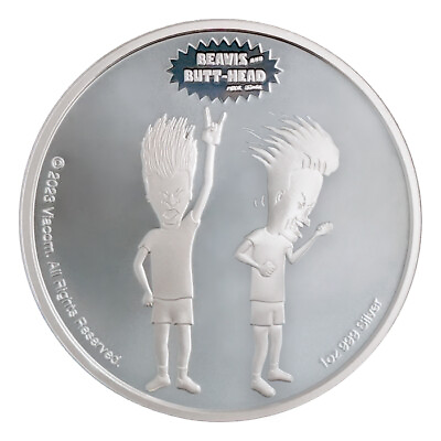 #ad 2023 Niue Beavis amp; Butthead 30th Anniversary BU 1 oz Silver Coin in capsule $46.95