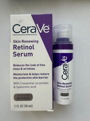 #ad #ad CeraVe Skin Renewing Retinol Serum 1 OZ for Anti Aging Smoothing Fine Lines $9.91