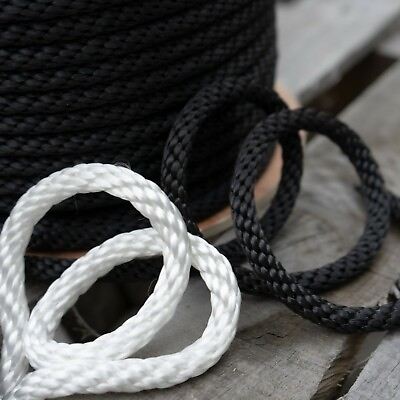 #ad Solid Braid Nylon Rope Marine Utility Dock Lines Industrial Cargo Tie Down Tents $9.99