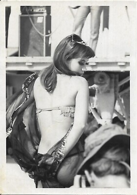#ad vintage photo woman dancer back to camera bikini top $6.00