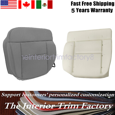 #ad 2004 2005 2006 07 08 Fits Ford F150 Driver Bottom Seat Cover amp; Foam Cushion Gray $63.99