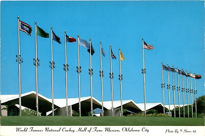 #ad Oklahoma City National Cowboy Hall of Fame Western Heritage Center Postcard $9.89
