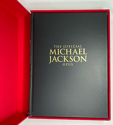 #ad Official MICHAEL JACKSON OPUS Photo Picture Book with Original Box Rare Used $374.99