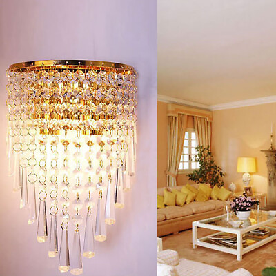 #ad Modern Crystal Chandelier Wall Lamp Pendant Light Fixture Lighting USA $30.92