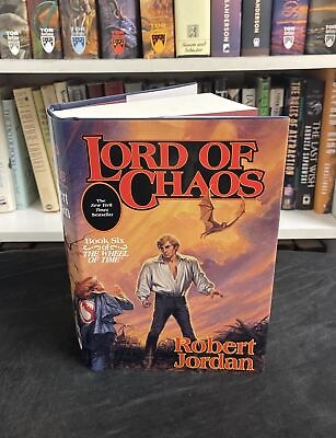 #ad Lord Of Chaos — Robert Jordan 1994 Hardcover First Edition VG Wheel Time 6 $49.99