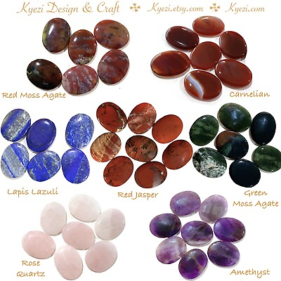 #ad Palm Stone Polished Worry Stone Natural Gemstone Healing Crystal Energy $24.99