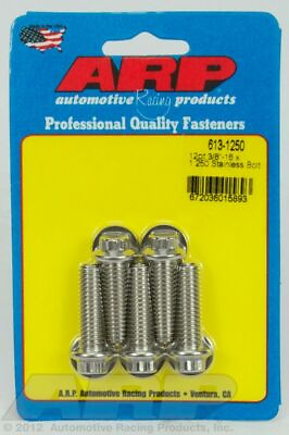 #ad ARP 613 1250 Polished 3 8 16 x 1.250 12pt SS bolts $22.99
