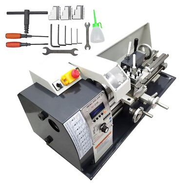 #ad Metal Lathe 8quot;×16quot; Imperial Metric Electronic Gearless Lathe 1100W 110V $1538.78