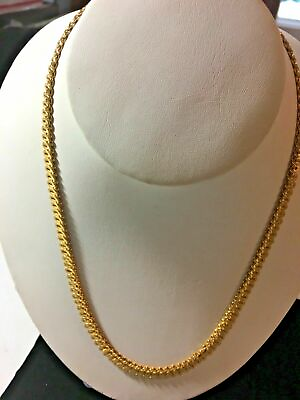 #ad Vintage Gold Ornate Necklace Boxed Hoop Must See SKU 070 060 $17.99