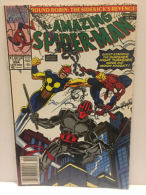 #ad 1991 Marvel Amazing Spider Man with Nova Punisher amp; Moon Knight #354 $9.95