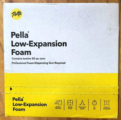 #ad Pella 20 oz Spray Gun Indoor Spray Foam Insulation 12 Pack Full Box $209.78