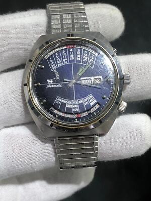 #ad Vintage Longines Wittnauer 2000 Men#x27;s Automatic watch Blue Dial W102 17J 1970s $295.00