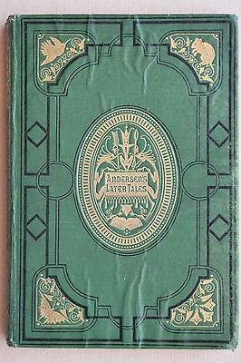 #ad 1869 Hans Christian Andersen#x27;s LATER TALES Antique Green Victorian Cover Book $99.99