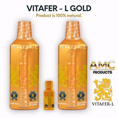 #ad Vitafer L Gold. The Authentic. Pack of 2 of 500ml with Vitachito 20ml Pocket Siz $57.99