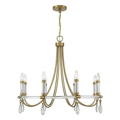 #ad 8 Light Chandelier In Glam Style 27 Inches Tall and 30 Inches Wide Chandelier $567.95