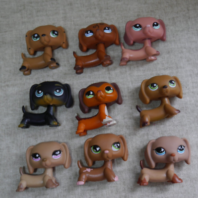 #ad 3pcs lot Littlest Pet Shop toys LPS Random Dachshund Dogs Animal Figures $14.99