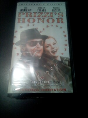 #ad Prizzi#x27;s Honor VHS 1985 Jack Nicholson Kathleen Turner Anjelica Huston NEW $12.95