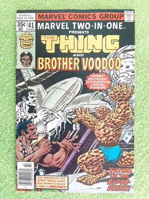 #ad MARVEL TWO IN ONE #41 NM Thing And Brother Voodoo : combo ship RD2512 $1.99