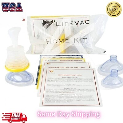 #ad Lifevac Portable Travel amp; Home First Aid Kit Choking Device for Adults Children $22.99