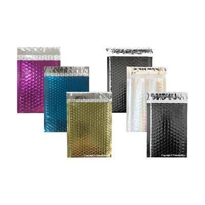 #ad Glamour Shiny Metallic 6x10 4x8 8.5x12 Bubble Padded Mailers #0 6.5x10 #000 #2 $94.95
