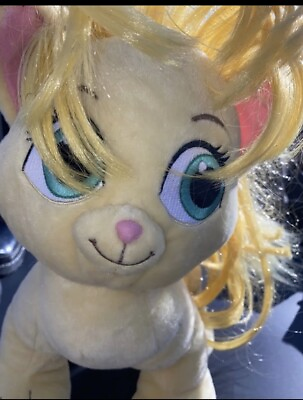 #ad BABW BUILD A BEAR Disney Princess Palace Pets Yellow Kitty Cat Summer Stuffed $16.00