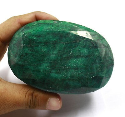 #ad Earth Mined Healing Green Emerald 1000 Ct Certified Natural Gemstone VR826 $30.80