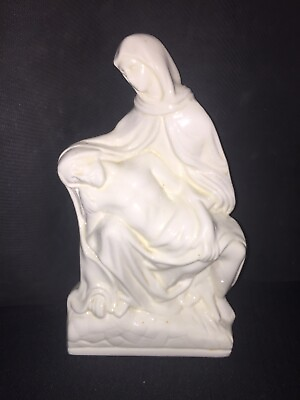 #ad The PIETA Michelangelo reproduction Catholic Virgin Mary Jesus Hand painted $15.99