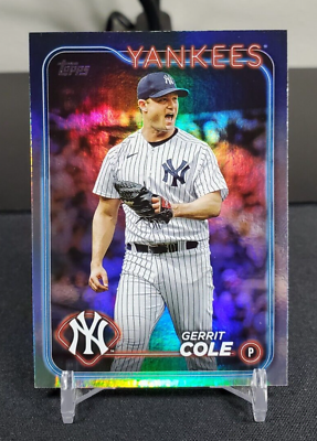 #ad 2024 Topps Gerrit Cole #100 Rainbow Foil New York Yankees $1.99
