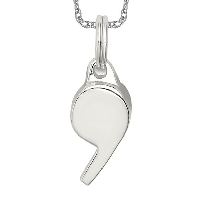 #ad 925 Sterling Silver Whistle Necklace Charm Pendant $87.00