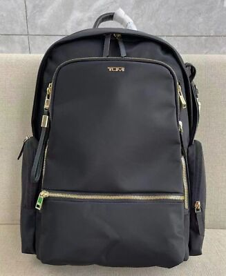 #ad New TUMI Voyageur Celina Backpack Black with Gold Travel business $199.87