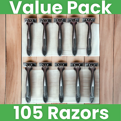 #ad #ad Vaylor Disposable Razors for Men 3 Blade 105 Pack Smooth Shaving Sensitive Skin $34.88
