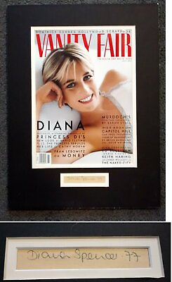 #ad PRINCESS DIANA hand signed at 16 years old DIANA SPENCER with BECKET COA LOA $8000.00