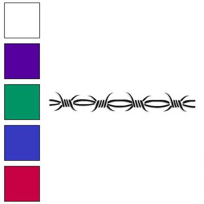 #ad Barbed Wire Barb Tribal Vinyl Decal Sticker Multiple Colors amp; Sizes #2881 $7.95