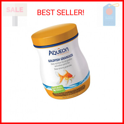 #ad Aqueon Goldfish Fish Food Slow Sinking Granules 5.8 Ounce 100106053 $5.41