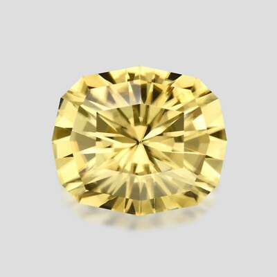 #ad 5.57cts EXQUISITE LUSTER CUSTOM CUSHION CUT NATURAL CHAMPAGNE YELLOW ZIRCON $539.00