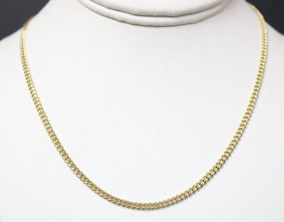#ad MA6 10K Yellow Gold Cuban Link Chain Necklace 24quot; 5.6 Grams 2.9 MM $635.00