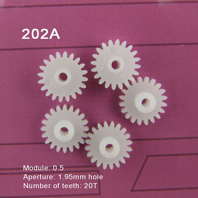 #ad 202A Plastic Gear 0.5 Modulus 20T Teeth 1.95mm Hole Small Gear Wheel Toy Robot $1.89