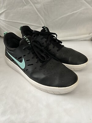 #ad Nike SB Nyjah Free Black Jade Size 7 Skateboarding Shoe C $19.99