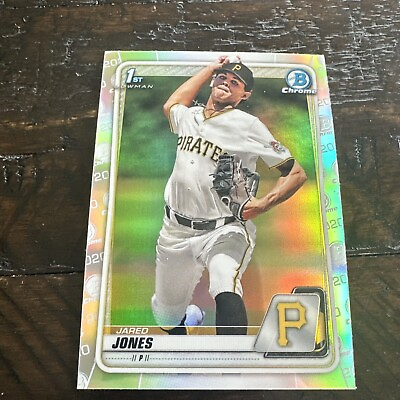 #ad 2020 Bowman Chrome Draft Refractor JARED JONES BD 70 PIRATES QTY AVAILABLE $12.99