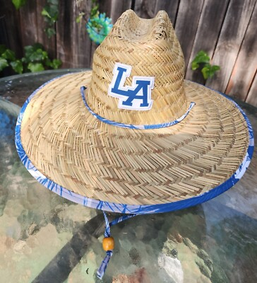 #ad LOS ANGELES Wide Brim Straw Summer HAT Sombrero $17.99